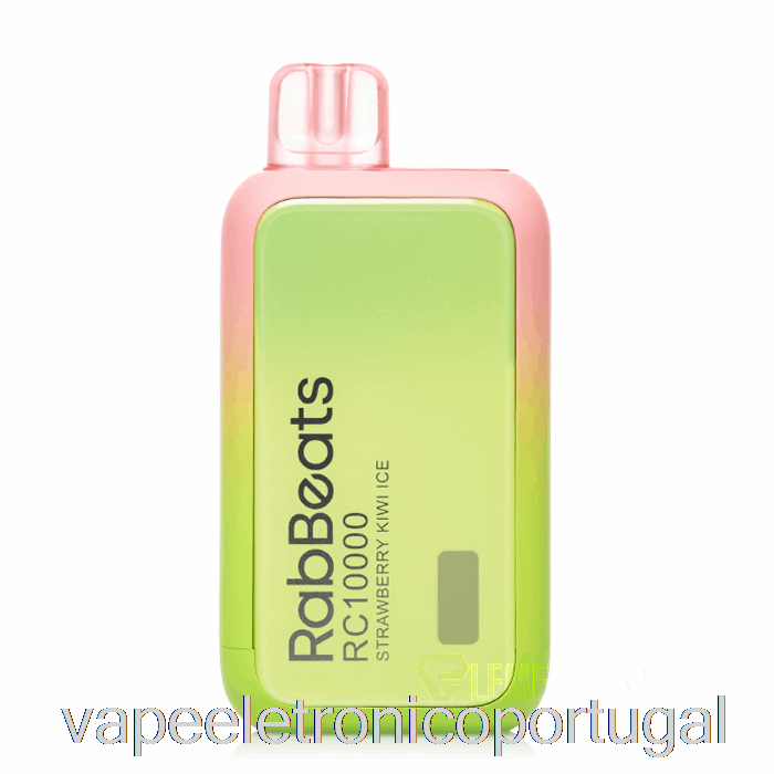 Vape Eletrônico Rabbeats Rc10000 Descartável Morango Kiwi Gelo